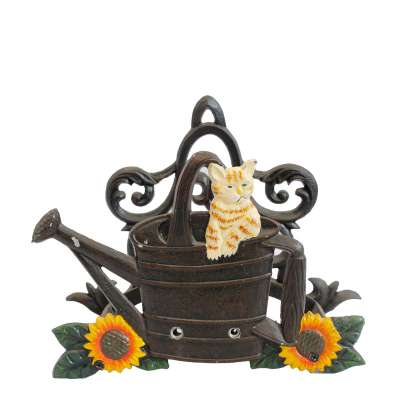 European handmade cast iron crafts garden decoration water pipe rack garden yard decoration